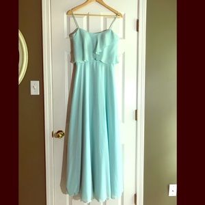 BEAUTIFUL sea foam bridesmaid dress!